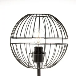 Honsel Tischlampen|Wohnzimmerlampen*Moderne Tischlampe schwarz - Sphaera