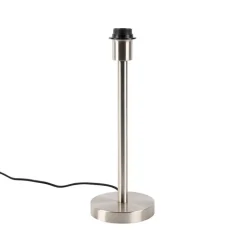 QAZQA Leuchten Ohne Schirm|Tischlampen*Moderne Tischlampe Stahl ohne Schirm - Simplo