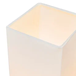 QAZQA Lampen Für Dein Homeoffice|Tischlampen*Moderne Tischlampe weiß mit Stahl - Milo