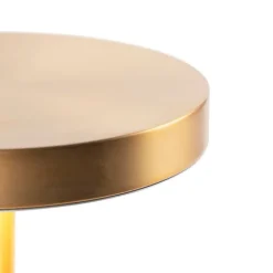 QAZQA Lampen Für Dein Homeoffice|Schlafzimmerlampen*Moderne Tischleuchte bronze inkl. LED - Disco