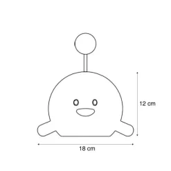 Kinder QAZQA Kinderzimmerlampen|Led-Tischleuchten*Moderne Tischleuchte Gelb inkl. LED Wiederaufladbar - Bulby