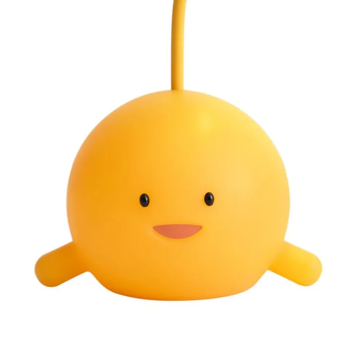 Kinder QAZQA Kinderzimmerlampen|Led-Tischleuchten*Moderne Tischleuchte Gelb inkl. LED Wiederaufladbar - Bulby