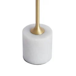 QAZQA Gartenbeleuchtung|Led-Tischleuchten*Moderne Tischleuchte Gold 37cm inkl. LED Dimmbar IP54 Wiederaufladbar - Topi