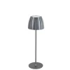 Light Trend Led-Tischleuchten|Akku Lampen*Moderne Tischleuchte grau 3-stufig dimmbar wiederaufladbar - Dolce