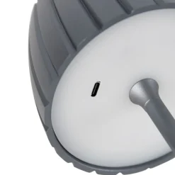 Light Trend Led-Tischleuchten|Akku Lampen*Moderne Tischleuchte grau 3-stufig dimmbar wiederaufladbar - Dolce