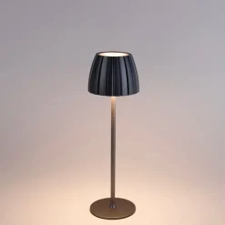 Light Trend Led-Tischleuchten|Akku Lampen*Moderne Tischleuchte grau 3-stufig dimmbar wiederaufladbar - Dolce