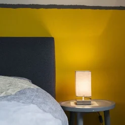 QAZQA Lampen Für Dein Homeoffice|Tischlampen*Moderne Tischleuchte grau mit Stahl - Milo