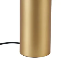 QAZQA Tischlampen|Wohnzimmerlampen*Moderne Tischleuchte Messing 24cm - Cylinder