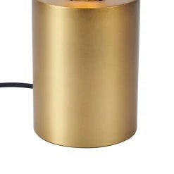 QAZQA Tischlampen|Wohnzimmerlampen*Moderne Tischleuchte Messing 13cm - Cylinder