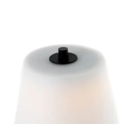 Honsel Gartenbeleuchtung|Led-Tischleuchten*Moderne Tischleuchte schwarz mit Opalglas inkl. LED 3-stufig dimmbar - Jent