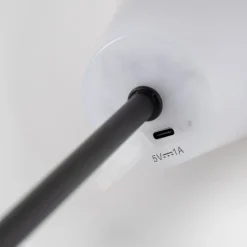 Honsel Gartenbeleuchtung|Led-Tischleuchten*Moderne Tischleuchte schwarz mit Opalglas inkl. LED 3-stufig dimmbar - Jent