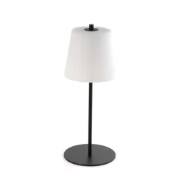 Honsel Gartenbeleuchtung|Led-Tischleuchten*Moderne Tischleuchte schwarz mit Opalglas inkl. LED 3-stufig dimmbar - Jent