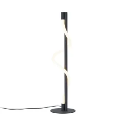 QAZQA Led-Tischleuchten|Tischlampen*Moderne Tischleuchte schwarz inkl. LED 3-Stufen-Dimmbar - Twirl