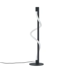 QAZQA Led-Tischleuchten|Tischlampen*Moderne Tischleuchte schwarz inkl. LED 3-Stufen-Dimmbar - Twirl