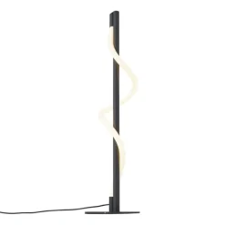 QAZQA Led-Tischleuchten|Tischlampen*Moderne Tischleuchte schwarz inkl. LED 3-Stufen-Dimmbar - Twirl