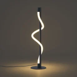 QAZQA Led-Tischleuchten|Tischlampen*Moderne Tischleuchte schwarz inkl. LED 3-Stufen-Dimmbar - Twirl