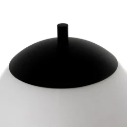 Honsel Led-Tischleuchten|Tischlampen*Moderne Tischleuchte schwarz mit Opalglas inkl. LED 3-Stufen-dimmbar - Djent