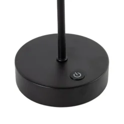 Honsel Led-Tischleuchten|Tischlampen*Moderne Tischleuchte schwarz mit Opalglas inkl. LED 3-Stufen-dimmbar - Djent