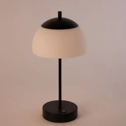 Honsel Led-Tischleuchten|Tischlampen*Moderne Tischleuchte schwarz mit Opalglas inkl. LED 3-Stufen-dimmbar - Djent