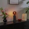 QAZQA Tischlampen|Wohnzimmerlampen*Moderne Tischleuchte schwarz 24cm - Cylinder