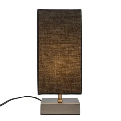 QAZQA Lampen Für Dein Homeoffice|Tischlampen*Moderne Tischleuchte schwarz mit Stahl - Milo