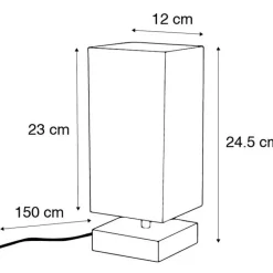 QAZQA Lampen Für Dein Homeoffice|Tischlampen*Moderne Tischleuchte schwarz mit Stahl - Milo