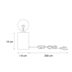 QAZQA Tischlampen|Wohnzimmerlampen*Moderne Tischleuchte Schwarz Marmor - Marissa