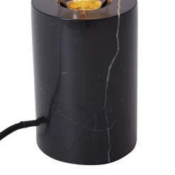 QAZQA Tischlampen|Wohnzimmerlampen*Moderne Tischleuchte Schwarz Marmor - Marissa