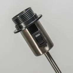 QAZQA Küchenlampen|Leuchten Ohne Schirm*Moderne Tischleuchte Stahl verstellbar - Parte