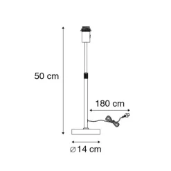 QAZQA Küchenlampen|Leuchten Ohne Schirm*Moderne Tischleuchte Stahl verstellbar - Parte