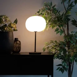 QAZQA Gartenbeleuchtung|Led-Außenleuchten*Moderne Tischleuchte weiß wiederaufladbar - Maloi