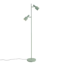 QAZQA Stehlampen|Wohnzimmerlampen*Moderne vloerlamp groen 2-lichts - Stijn