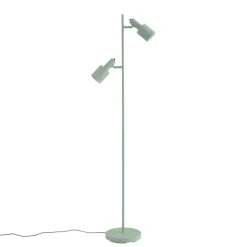 QAZQA Stehlampen|Wohnzimmerlampen*Moderne vloerlamp groen 2-lichts - Stijn