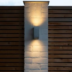 QAZQA Gartenbeleuchtung|Außenwandleuchten*Moderne Wandleuchte Aluminium IP44 - Baleno II