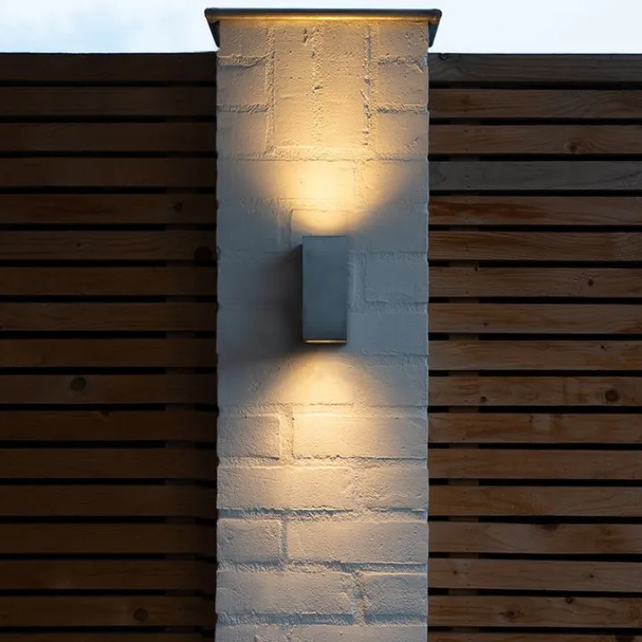 QAZQA Gartenbeleuchtung|Außenwandleuchten*Moderne Wandleuchte Aluminium IP44 - Baleno II