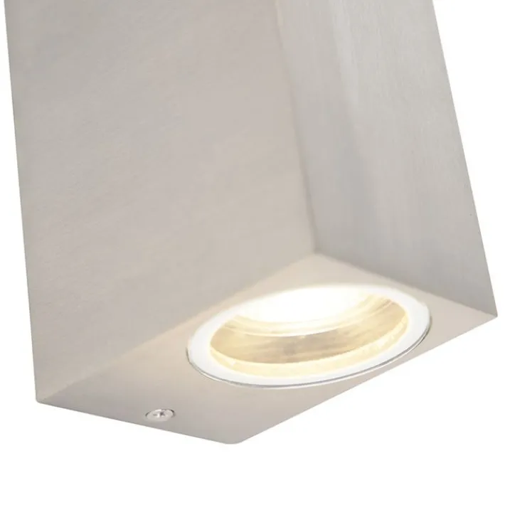 QAZQA Gartenbeleuchtung|Außenwandleuchten*Moderne Wandleuchte Aluminium IP44 - Baleno II