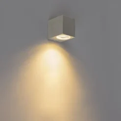 QAZQA Gartenbeleuchtung|Badezimmerlampen*Moderne Wandleuchte Aluminium IP44 - Baleno I.