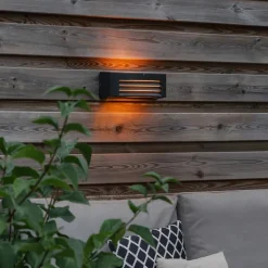 QAZQA Gartenbeleuchtung|Außenwandleuchten*Moderne Wandleuchte Anthrazit IP44 - Hurricane 1