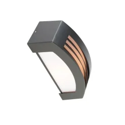 QAZQA Gartenbeleuchtung|Außenwandleuchten*Moderne Wandleuchte Anthrazit IP44 - Hurricane 1