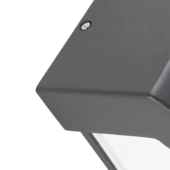 QAZQA Gartenbeleuchtung|Außenwandleuchten*Moderne Wandleuchte Anthrazit IP44 - Hurricane 1