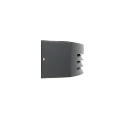 QAZQA Gartenbeleuchtung|Außenwandleuchten*Moderne Wandleuchte Anthrazit IP44 - Hurricane 1