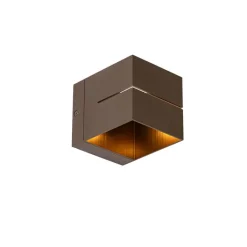 QAZQA Wandleuchten|Wohnzimmerlampen*Moderne Wandleuchte aus dunkler Bronze – Transfer Groove