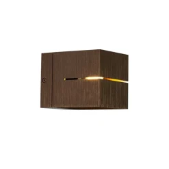 QAZQA Wandleuchten|Wohnzimmerlampen*Moderne Wandleuchte aus dunkler Bronze – Transfer Groove