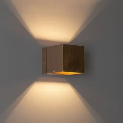 QAZQA Schlafzimmerlampen|Küchenlampen*Moderne Wandleuchte aus dunkler Bronze – Transfer