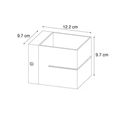 QAZQA Wandleuchten|Wohnzimmerlampen*Moderne Wandleuchte Beige G9 Quadratisch - Transfer