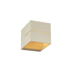 QAZQA Wandleuchten|Wohnzimmerlampen*Moderne Wandleuchte Beige G9 Quadratisch - Transfer