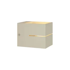 QAZQA Wandleuchten|Wohnzimmerlampen*Moderne Wandleuchte Beige G9 Quadratisch - Transfer