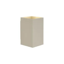 QAZQA Schlafzimmerlampen|Küchenlampen*Moderne Wandleuchte Beige GU10 50 mm quadratisch 2-flammig - Sandy