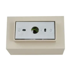 QAZQA Schlafzimmerlampen|Küchenlampen*Moderne Wandleuchte Beige GU10 50 mm quadratisch 2-flammig - Sandy