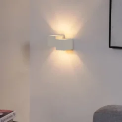 QAZQA Schlafzimmerlampen|Küchenlampen*Moderne Wandleuchte Beige 2-flammig - Transfer Double